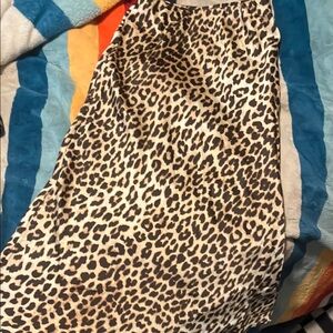 XS Brand New H&M Leopard Midi Skirt